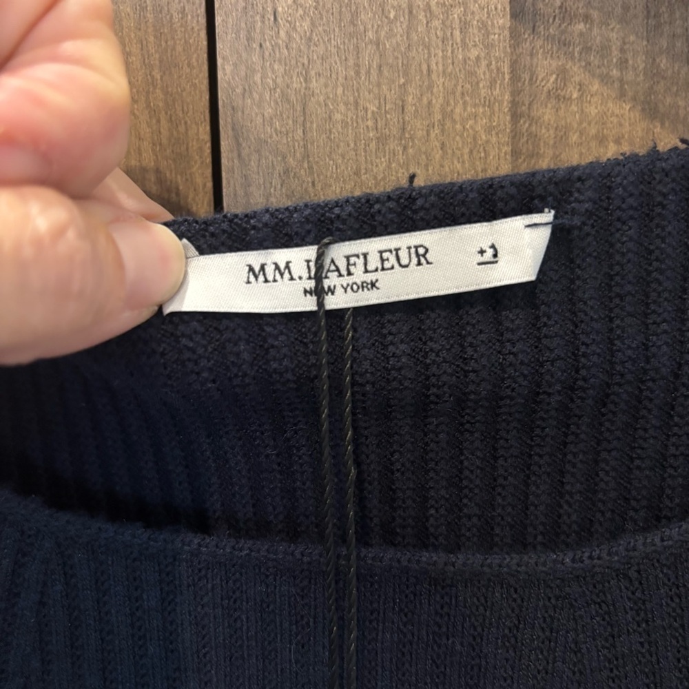 MM Lafleur Nila Knit Dress +1/ 1X Classic Dark Navy‎ Midi - Picture 5 of 15